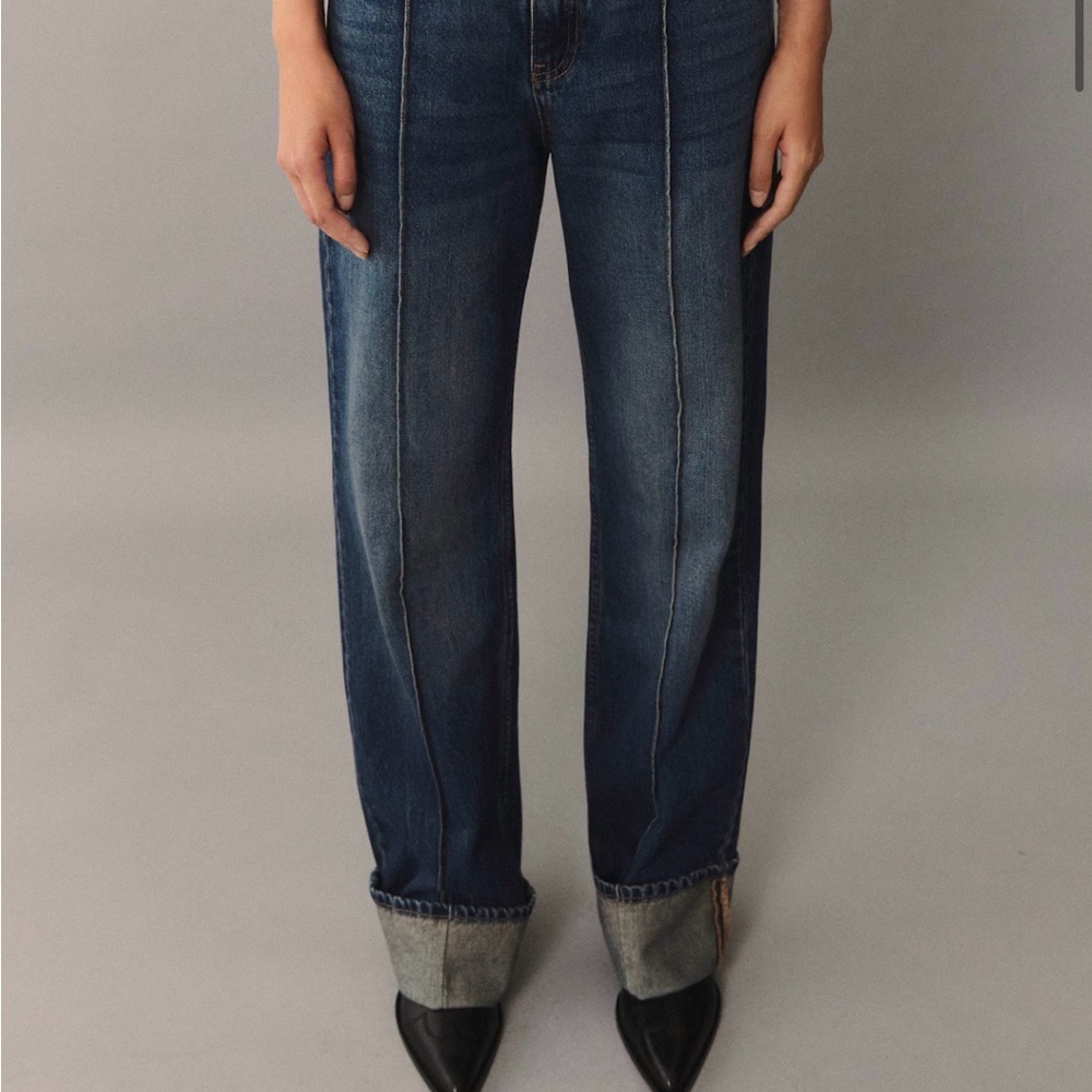 SOLD-NWT_MANGO- HIGH WAIST STRAIGHT JEANS
